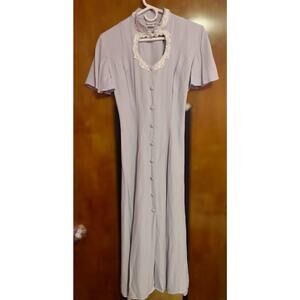90s Style Maxi Dress Powder Blue Frederick’s of Hollywood size 3/4